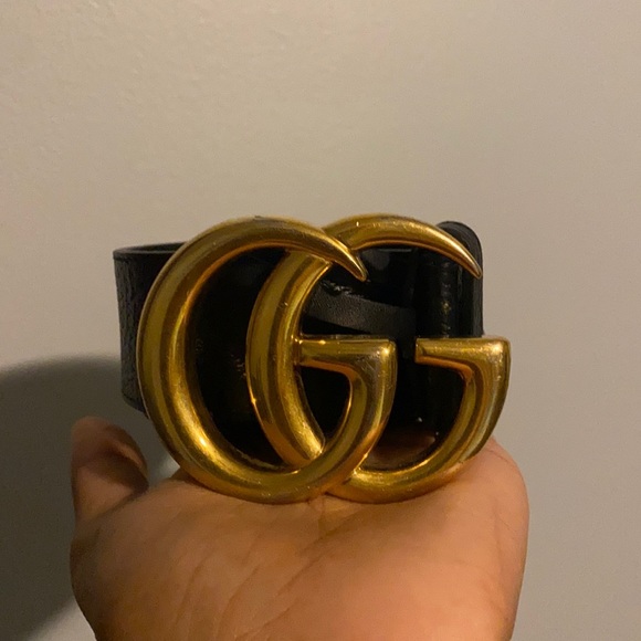 Leather Gucci belt